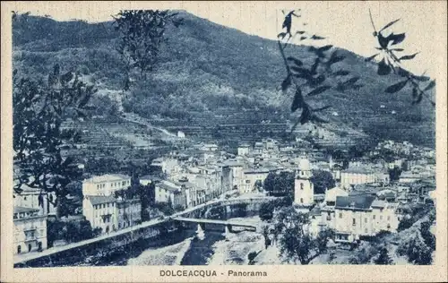 Ak Dolceacqua Liguria, Gesamtansicht