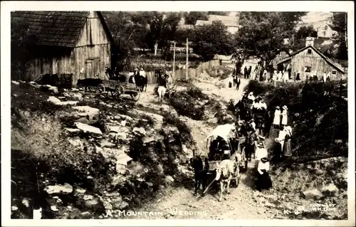 Ak USA, eine Berghochzeit