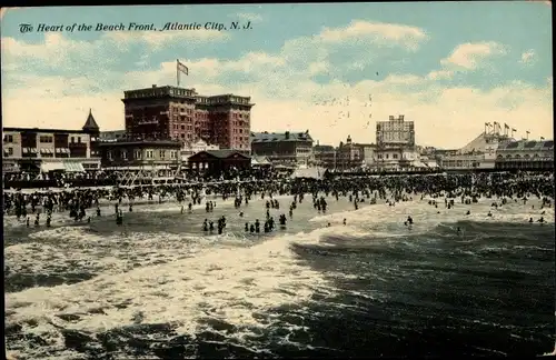 Ak Atlantic City New Jersey USA, Herz der Strandpromenade