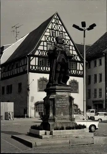 Ak Jena in Thüringen, Denkmal, Fachwerkhaus