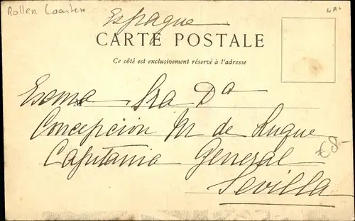 Ak Teilansicht von einer Achterbahn, Looping