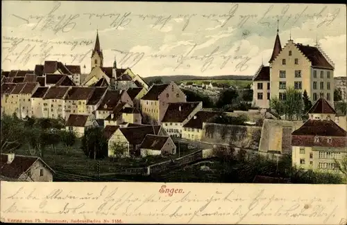 Ak Engen im Hegau Baden, Totalansicht