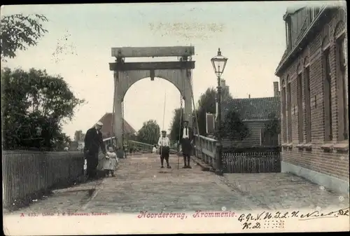 Ak Krommenie Zaanstad Nordholland Niederlande, Noorderbrug