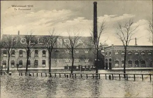 Ak Purmerend Nordholland Niederlande, Überschwemmung 1916