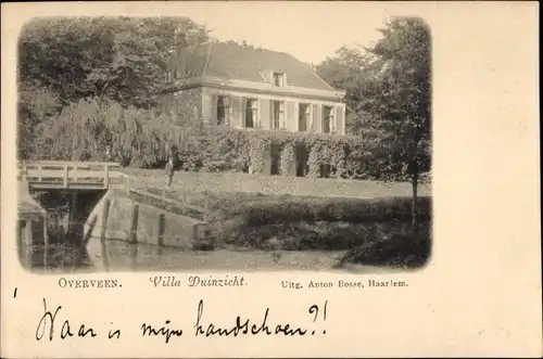 Ak Overveen Bloemendaal Nordholland Niederlande, Villa Duinzicht