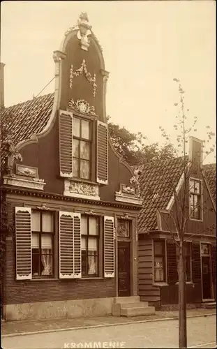 Ak Krommenie Zaanstad Nordholland Niederlande, Haus, oude gevel