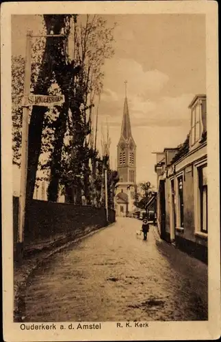 Ak Ouderkerk aan de Amstel Nordholland, R. K. Kerk