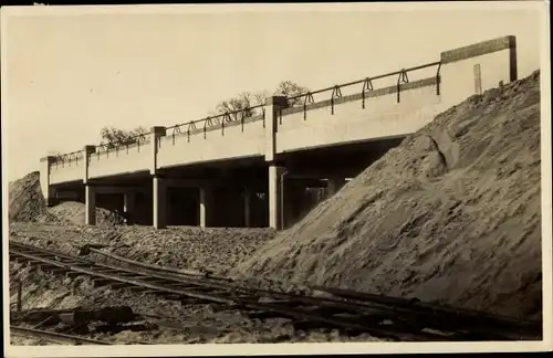 Ak Delft Südholland Niederlande, Brasserskade-Viadukt