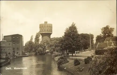 Ak Delft Südholland Niederlande, Wasserturm