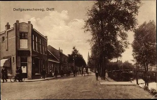 Ak Delft Südholland Niederlande, Delfgauwscheweg