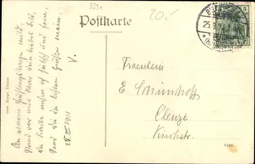 Ak Billerbeck Einbeck, Gastwirtschaft L. Ripke, Bahnstrecke