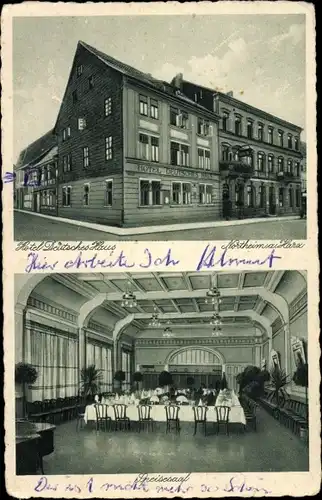 Ak Northeim in Niedersachsen, Hotel Deutsches Haus, Saal