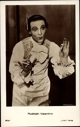 Ak Schauspieler Rudolph Valentino, Filmszene