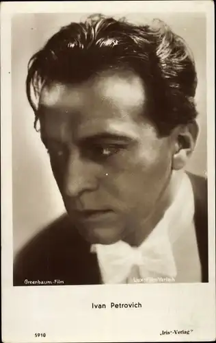 Ak Schauspieler Ivan Petrovich, Portrait