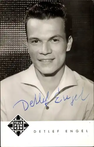 Ak Sänger Detlef Engel, Portrait, Autogramm