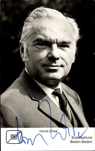 Ak Schauspieler Horst Uhse, Portrait, Autogramm
