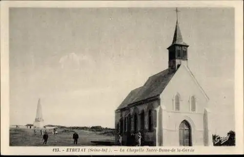 Ak Étretat Seine Maritime, Chapelle Notre-Dame-de-la-Garde