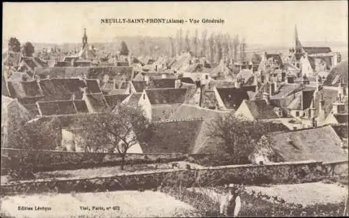 Ak Neuilly Saint Front Aisne, Gesamtansicht