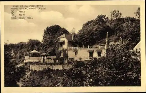 Ak Mons en Laonnois Aisne, Chalet des Creuttes