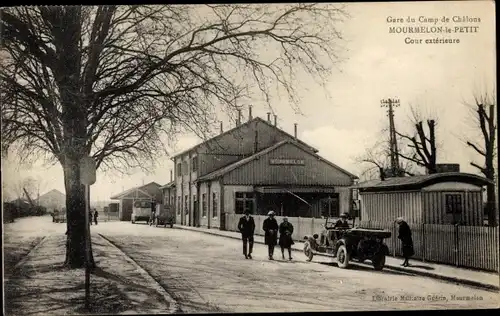 Ak Mourmelon le Petit Marne, Bahnhof Camp de Chalons