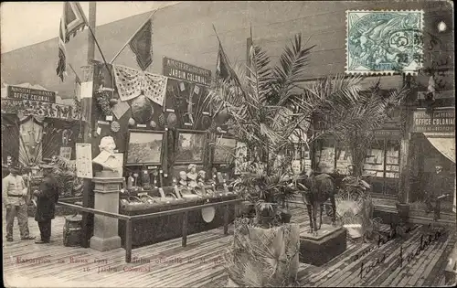 Ak Reims-Marne, Ausstellung 1903, Kolonialgarten