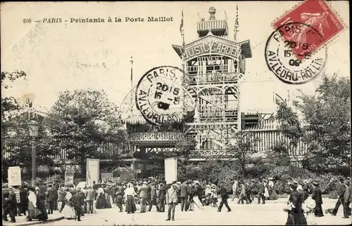Ak Paris XVI, Porte Maillot, Printania