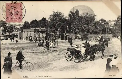Ak Paris XVII., La Porte Maillot