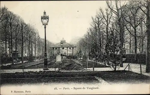 Ak Paris XV Vaugirard, Square de Vaugirard