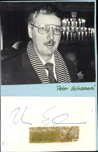 Foto Autogramm Peter Schamoni, Filmregisseur