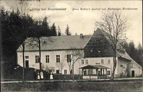 Ak Kratzhammer Altenberg im Erzgebirge, Gasthof zum Hammergut