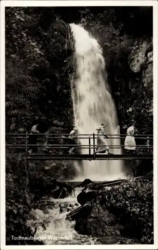 Ak Todtnauberg Todtnau im Schwarzwald, Todtnauberger Wasserfall, Brücke