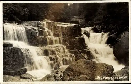 Foto Ak Forbach im Murgtal Schwarzwald Baden, Schwarzenbachfall