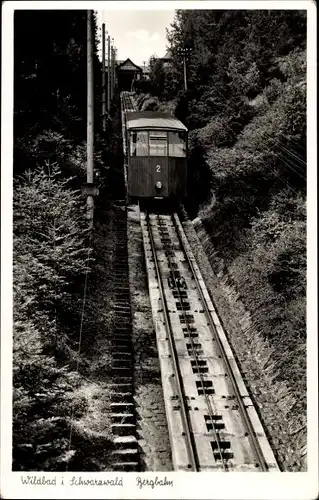 Ak Bad Wildbad im Schwarzwald, Bergbahn