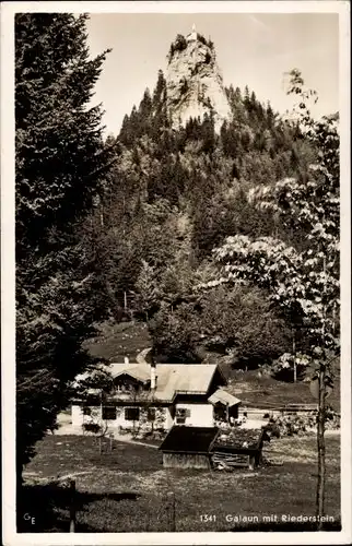 Ak Tegernsee in Oberbayern, Berggasthaus Riederstein, Galaun
