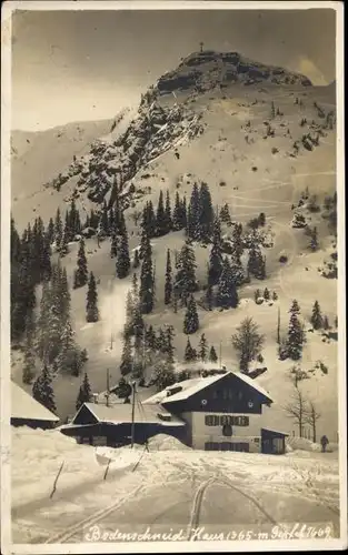 Foto Ak Bodenschneid Schliersee in Oberbayern, Bodenschneid-Haus, Winter