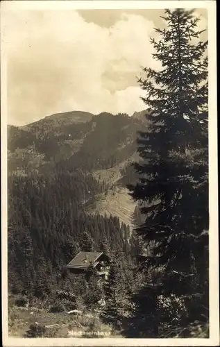 Foto Ak Spitzingsee Schliersee in Oberbayern, Blecksteinhaus