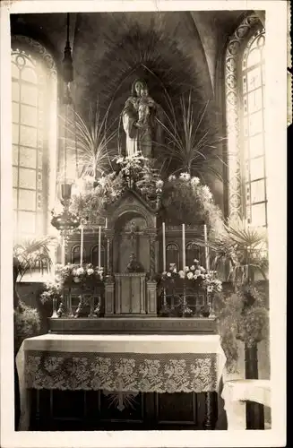 Foto Ak Tutzing am Starnberger See Oberbayern, Kirche, Altar