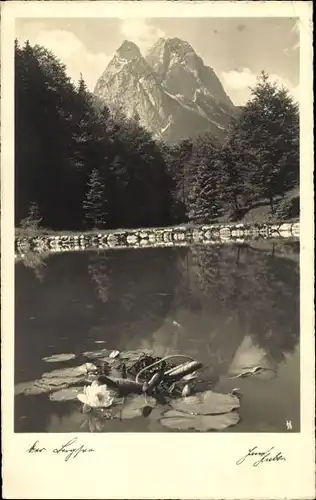 Ak Garmisch Partenkirchen in Oberbayern, Bergsee