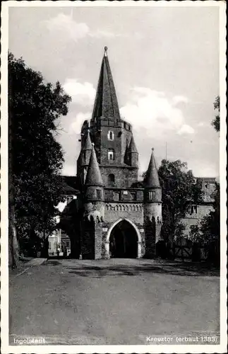 Ak Ingolstadt an der Donau Oberbayern, Kreuztor