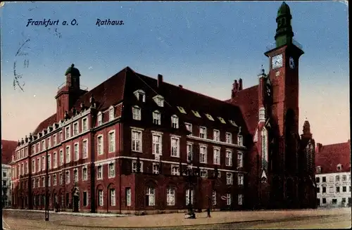 Ak Frankfurt an der Oder, Rathaus