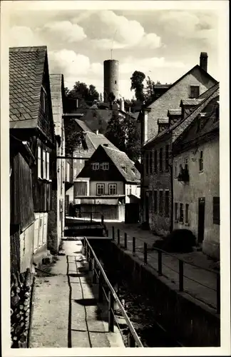 Ak Bad Lobenstein Thüringen, Koselgasse