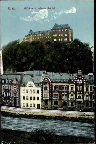 Ak Greiz im Vogtland, oberes Schloss