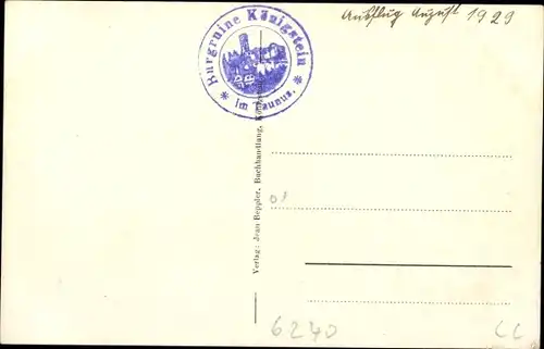 Ak Königstein im Taunus, Totalansicht