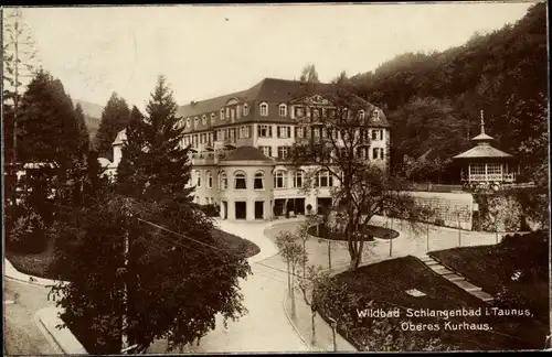 Ak Schlangenbad im Taunus Hessen, Oberes Kurhaus