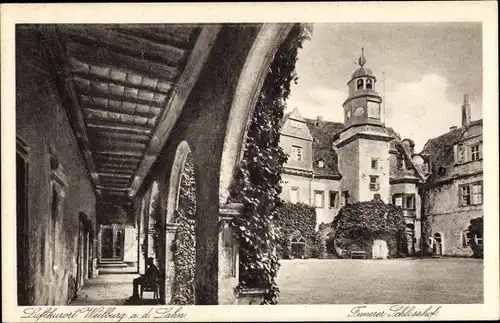 Ak Weilburg an der Lahn Hessen, Innerer Schlosshof