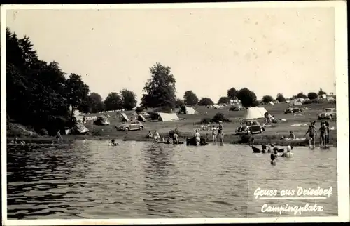 Ak Driedorf im Westerwald, Campingplatz, Zelte