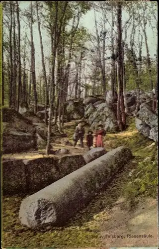 Ak Felsberg Lautertal im Odenwald, Riesensäule