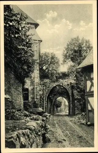 Ak Hohensolms Hohenahr in Hessen, Schlosseingang