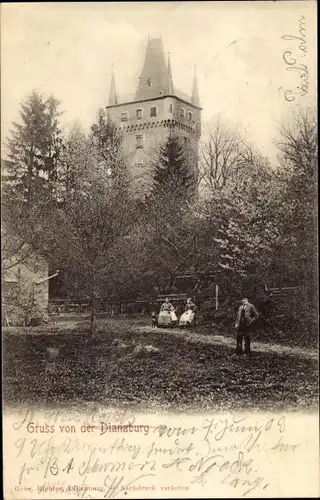 Ak Ulm Greifenstein im Westerwald, Dianaburg