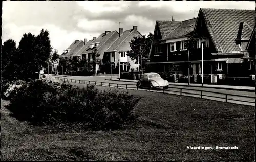 Ak Vlaardingen Südholland, Emmakade, VW Käfer